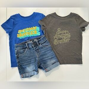 2T Boys Brother T-Shirt & Jean Short